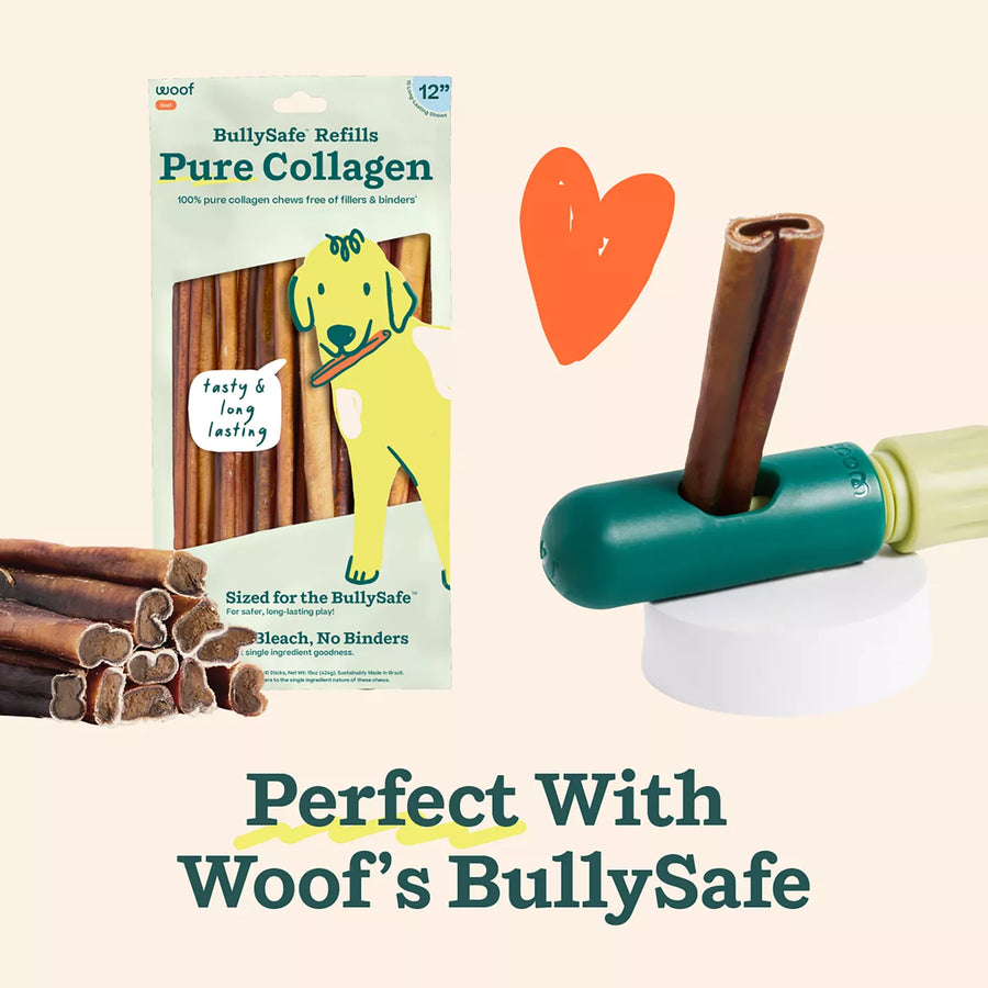 Woof BullySafe Refill Collagen Chew Bully Sticks 6" Dog Treat