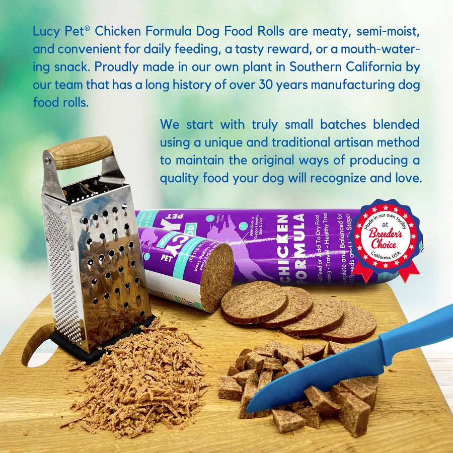 Lucy Pet Products Dog Food Roll Chicken