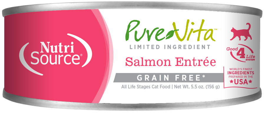 PureVita Grain Free 96% Real Salmon Entree Canned Cat Food