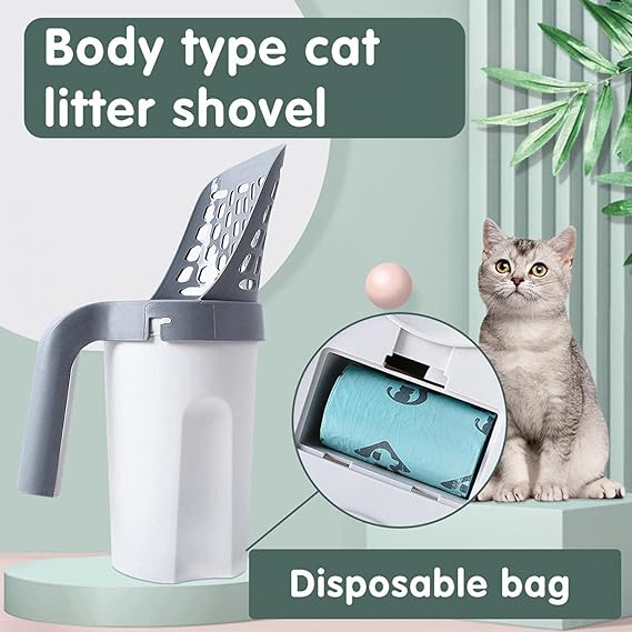 Yiwu Scoop with Litter Bag Set Cat Cleaning Litter Scooper