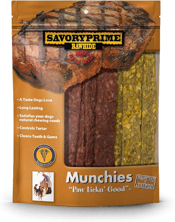 Savory Prime Chicken & Beef Munchie Sticks Dog Treats