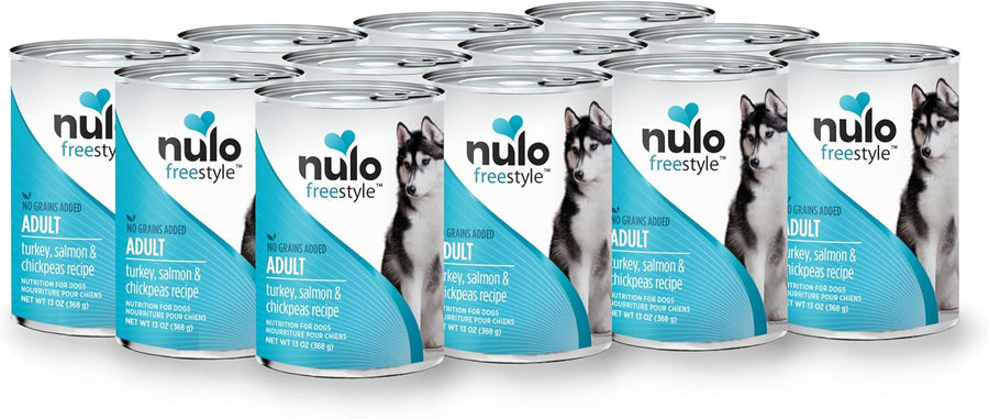 Nulo FreeStyle Grain Free Salmon and Chickpeas Recipe Canned Dog Food