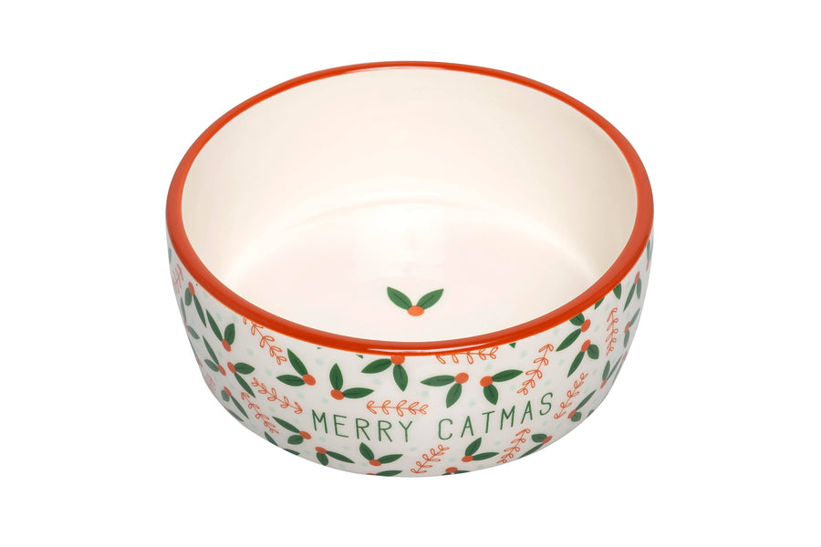 Merry Catmas Cat Holiday And Christmas Bowl