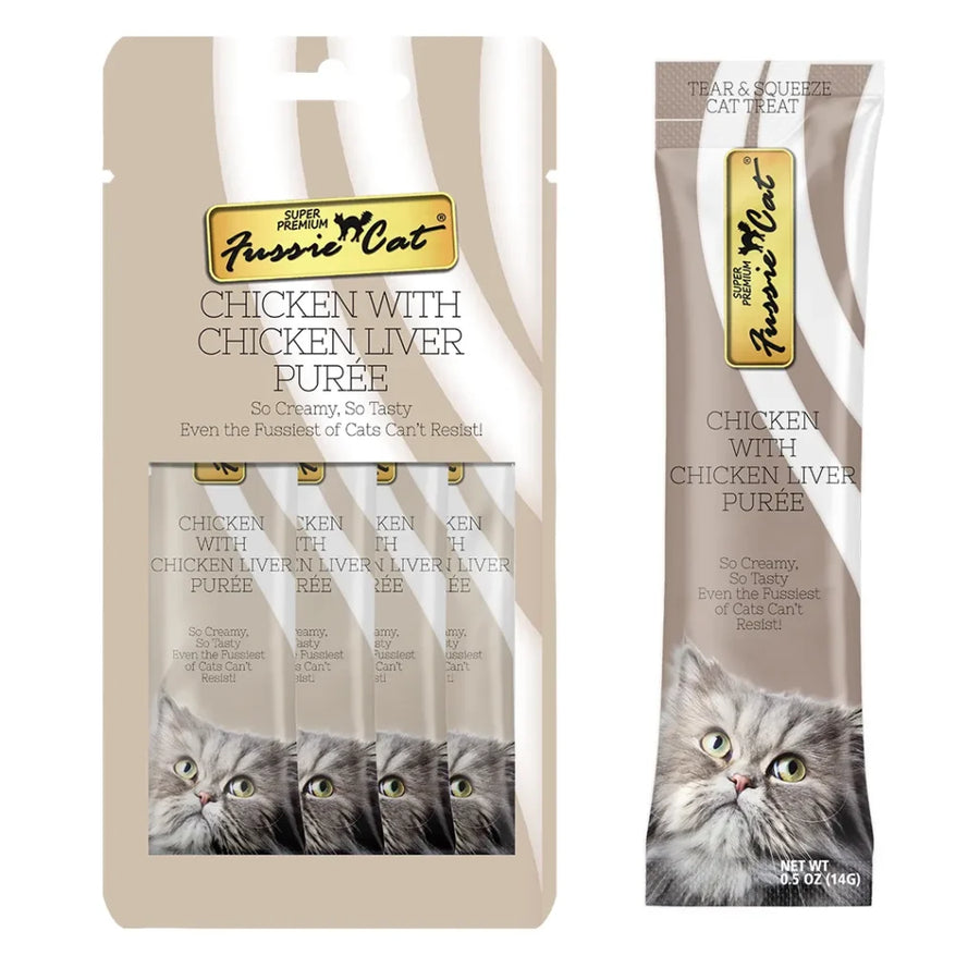 Fussie Cat Puree Chicken with Liver Cat Treat