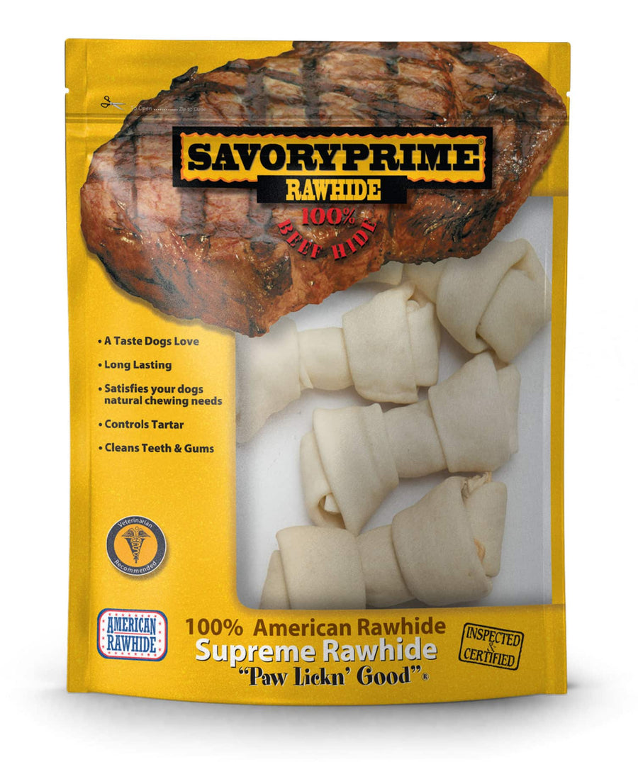 Savory Prime Supreme Knotted Bones Dog Treat