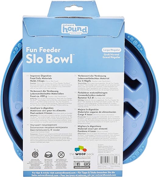 Outward Hound Dog Fun Feeder Slo Bowl Slow Feeders Dog Bowl