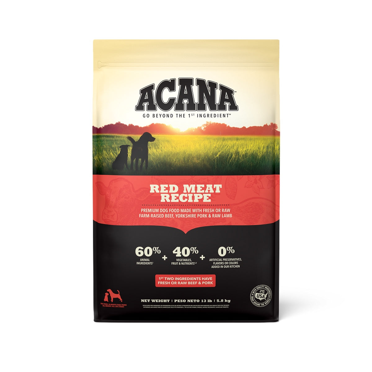 ACANA Red Meat Dry Dog Food, 13 lbs