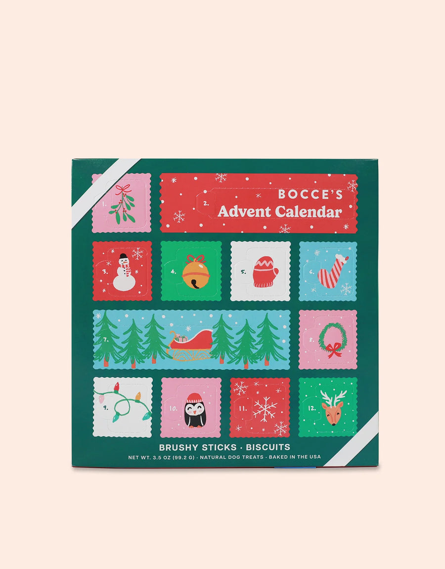 Bocce's 12-Day Advent Calendar Treat Box for Dogs