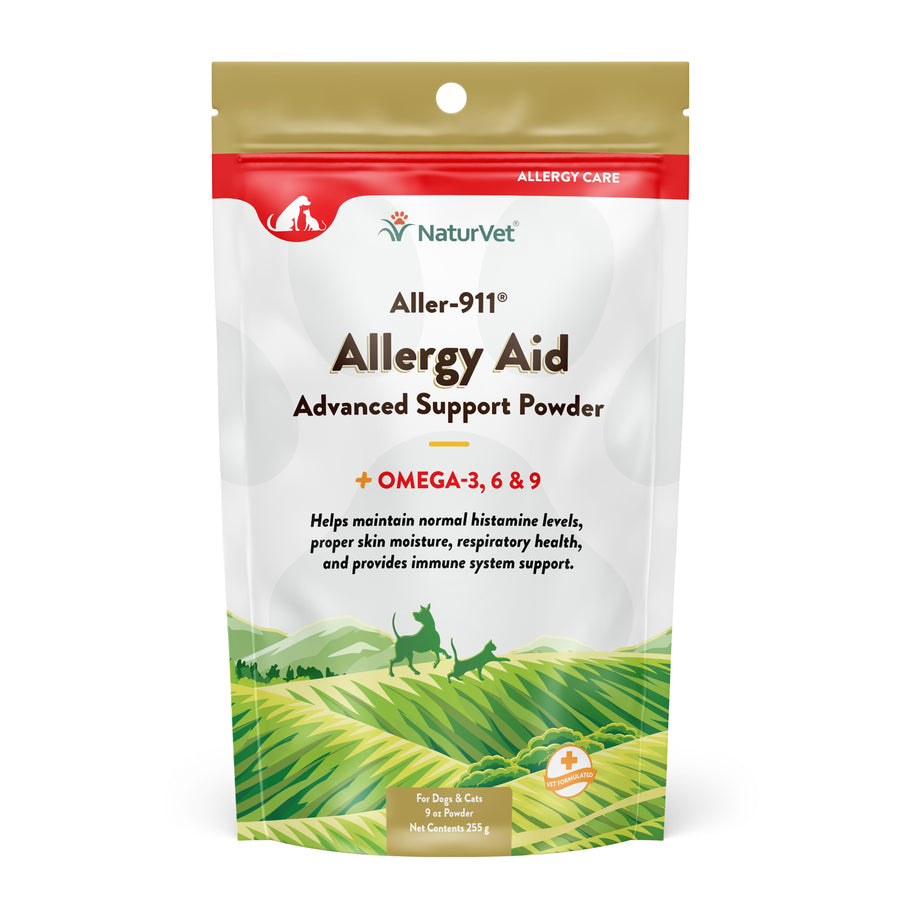 NaturVet Aller 911 Allergy Aid Formula Powder with Antioxidants