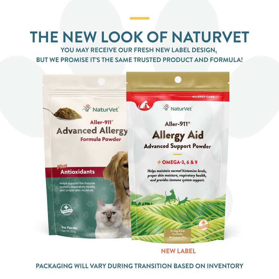 NaturVet Aller 911 Allergy Aid Formula Powder with Antioxidants