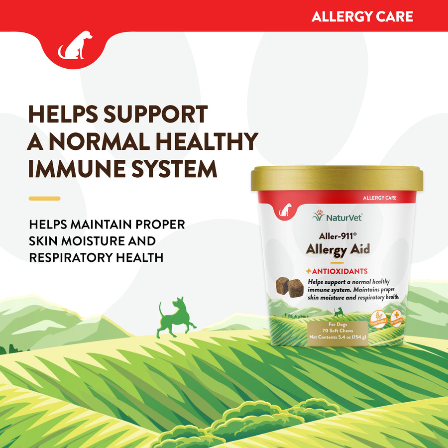 NaturVet Aller-911 Allergy Aid Chews