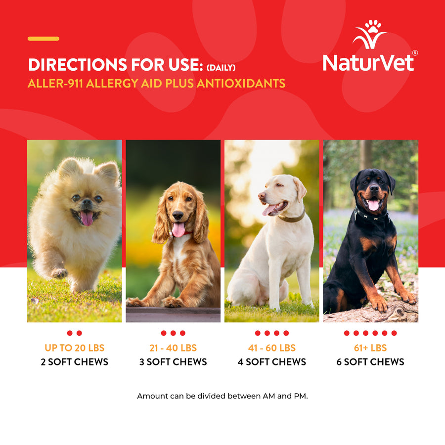 NaturVet Aller-911 Allergy Aid Chews