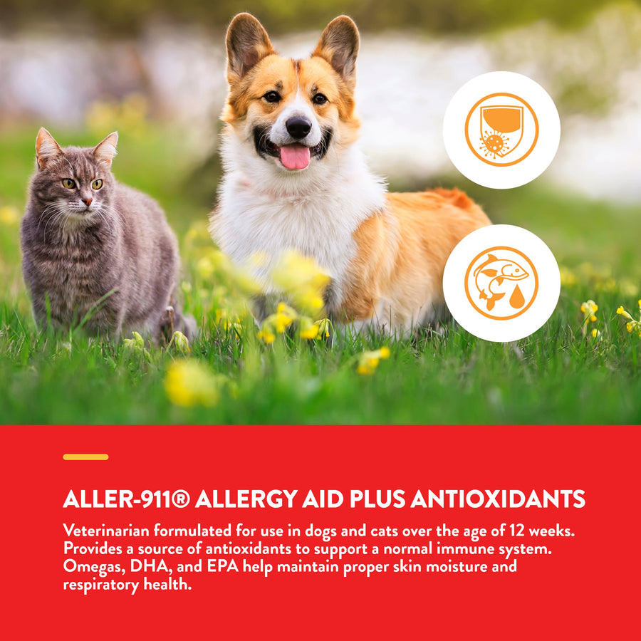 NaturVet Aller 911 Allergy Aid Skin & Coat Dog & Cat Tablets