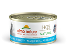 Almo Nature HQS Natural Mackerel in Broth 70g, Front Can