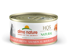Almo Nature HQS Salmon in Broth 70g, Front Can