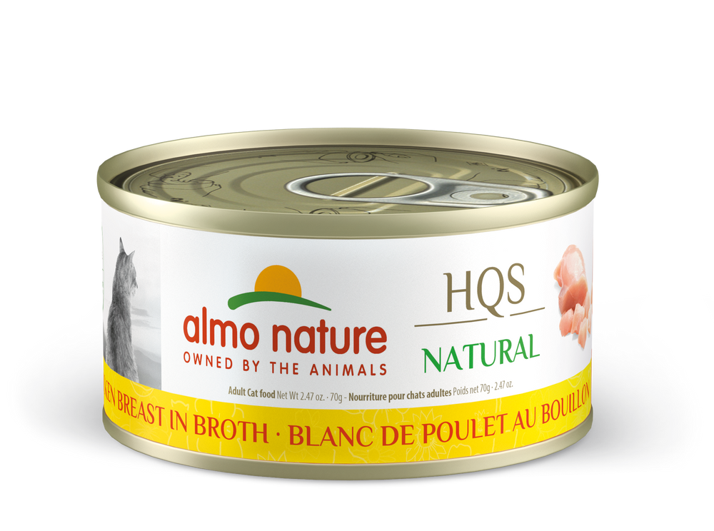 Almo Nature Natural Chicken Canned Cat Food 70g Front Can