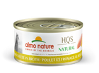 Almo Nature Natural Chicken & Cheese Canned Cat Food 70g, Front Can