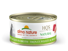 Almo Nature Natural Tuna & Chicken Canned Cat Food 70g, Front Can