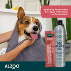 Alzoo Concentrated Shampoo Powder Refill Soothing Vanilla Scent Specially Formulated for dogs with itchy, irritated skin. 
