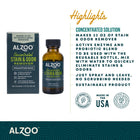 Highlights of Alzoo Concentrated Stain & Odor Remover Liquid Refill 