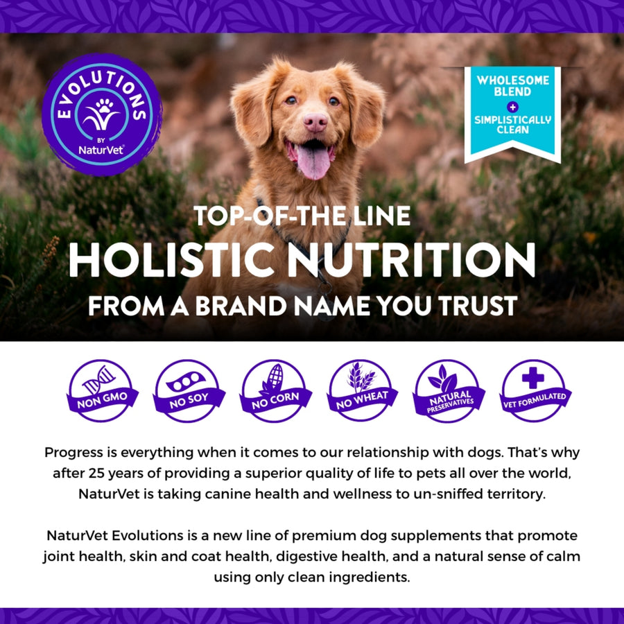 NaturVet Evolutions Anchovy + Allergy & Joint Support Soft Chews for Dogs