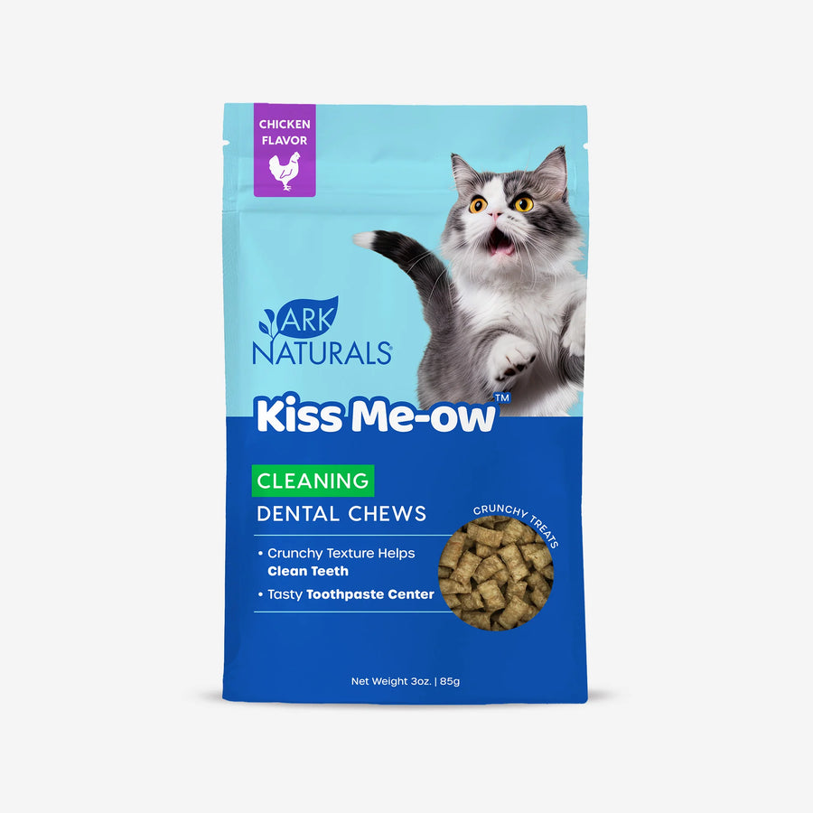 Ark Naturals Kiss Me-Ow Cleaning Dental Chews Chicken Flavor for Cats