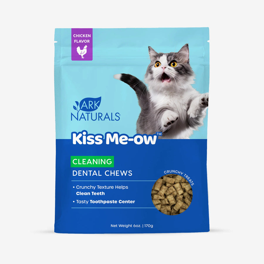 Ark Naturals Kiss Me-Ow Cleaning Dental Chews Chicken Flavor for Cats