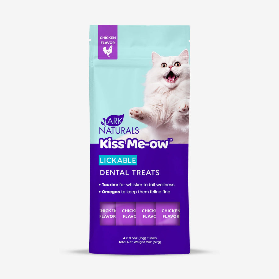 Ark Naturals Kiss Me-Ow Lickable Dental Treats Chicken Flavor for Cats