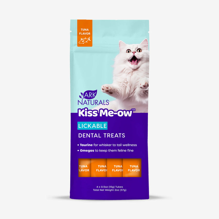 Ark Naturals Kiss Me-Ow Lickable Dental Treats Tuna Flavor for Cats