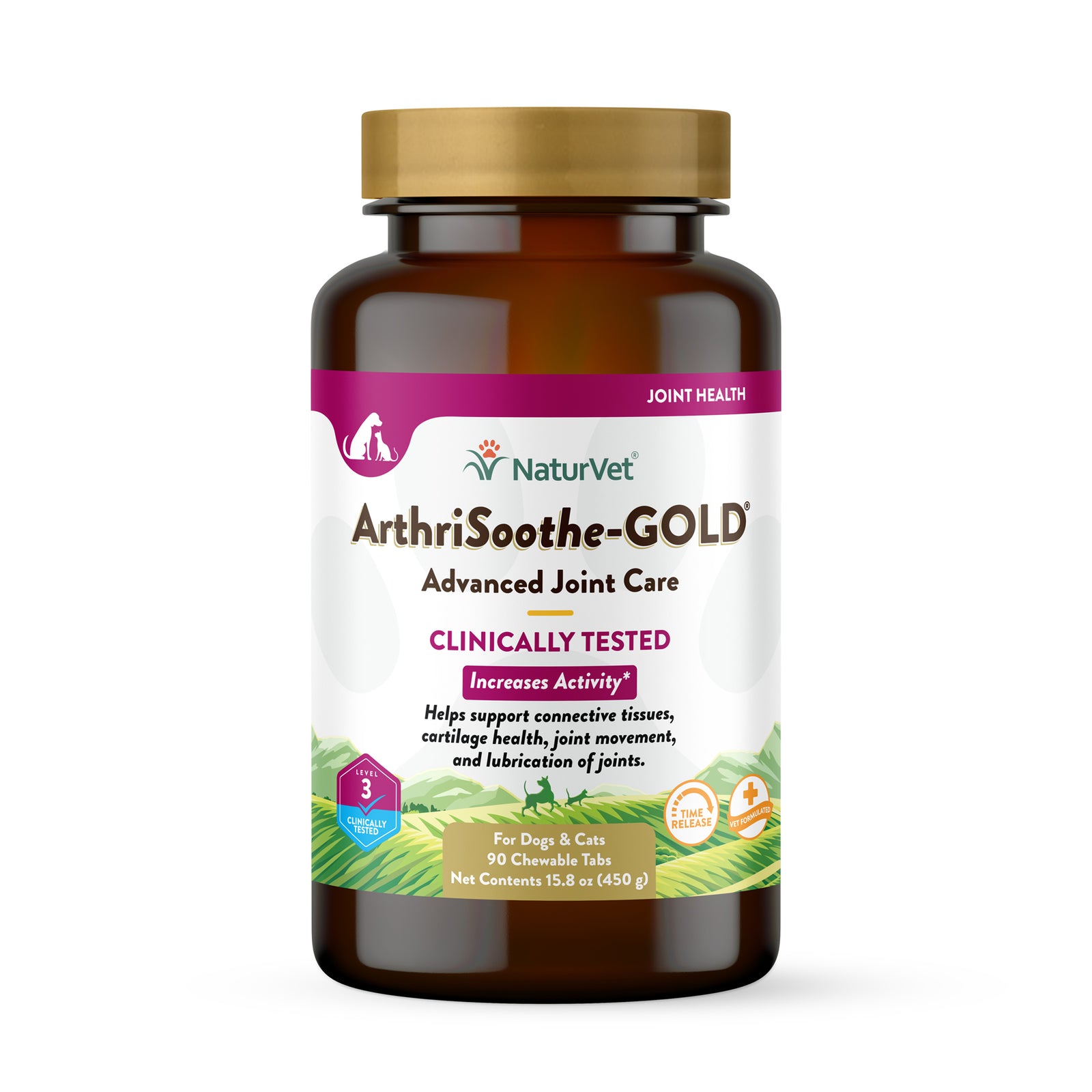 NaturVet Arthrisoothe-Gold Advanced Care Level 3 Chewable Tablets for Dogs