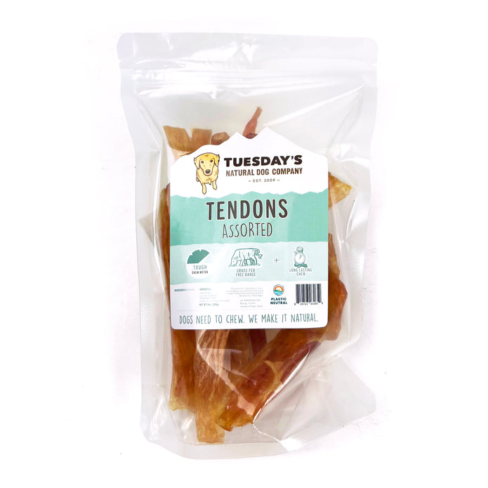 Tuesday's Natural Dog Company Assorted Beef Tendons Dog Treat