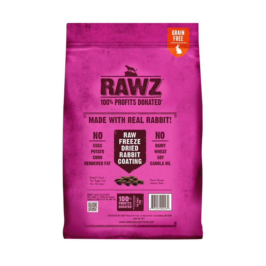 RAWZ Grain Free & Meal Free Rabbit Dry Cat Food