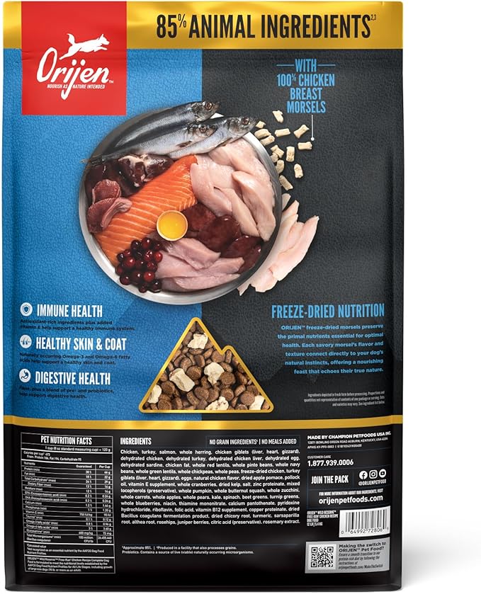 ORIJEN Wild Reserve Chicken Recipe Dry Dog Food