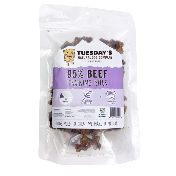 Tuesday's Natural Dog Company Beef Training Bites Dog Treat