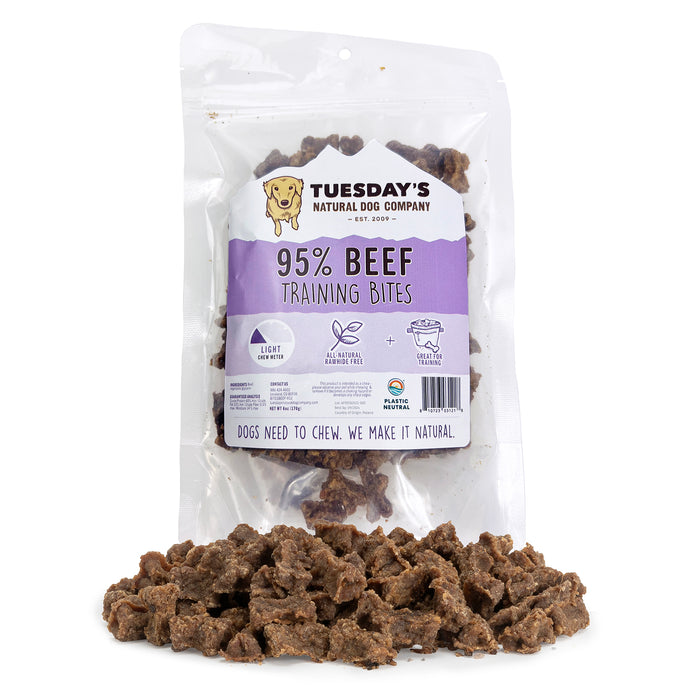 Tuesday's Natural Dog Company Beef Training Bites Dog Treat