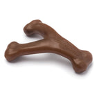 Benebone Wishbone Durable Peanut Butter Flavor Dog Chew Small, Close Up