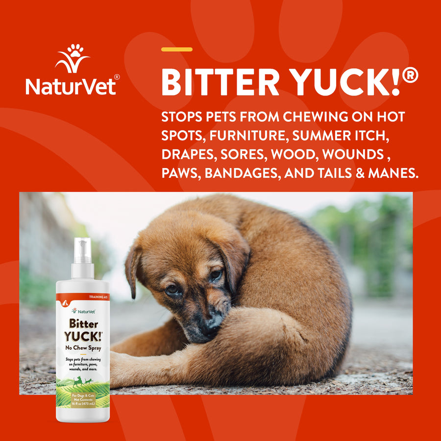 NaturVet Bitter Yuck! No Chew Spray for Dogs and Cats