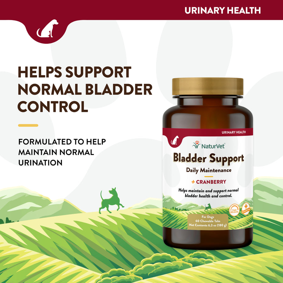 NaturVet Bladder Support Plus Cranberry Chewable Tabs for Dogs