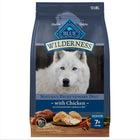 Front Bag of Blue Buffalo Wilderness Chicken High Protein Recipe Senior Dry Dog Food 13 lbs