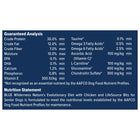 Nutrition Statement and Analysis of Blue Buffalo Wilderness Chicken High Protein Recipe Senior Dry Dog Food