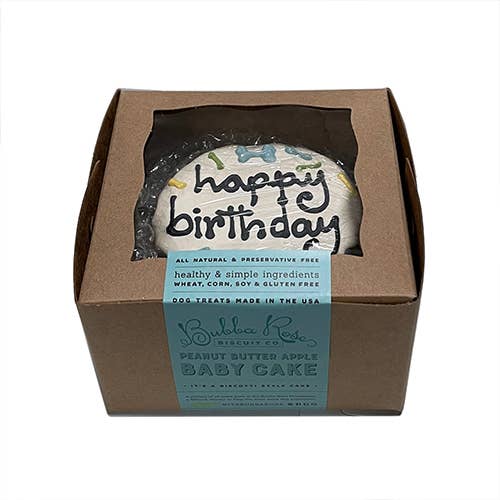 Top Box of Blue Birthday Baby Cake (Shelf Stable)