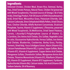 Ingredients of Blue Buffalo Life Protection Natural Chicken & Brown Rice Recipe Small Breed Senior Dry Dog Food 15 lbs