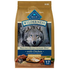 Front of bag of Blue Buffalo Wilderness Healthy Weight Natural Chicken Recipe Adult Dry Dog Food 24 lbs