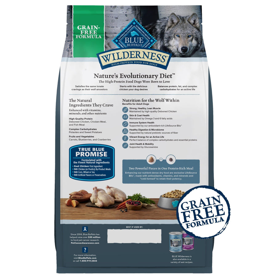 Blue Buffalo Wilderness High Protein Chicken Recipe Adult Dry Dog Food