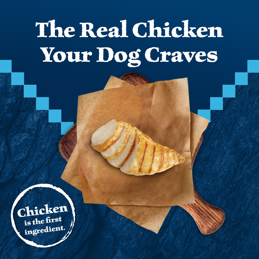 Chicken is the first ingredient of Blue Buffalo Wilderness High Protein Chicken Recipe Adult Small Breed Dry Dog Food