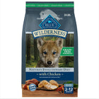 Front bag of Blue Buffalo Wilderness Puppy Chicken Dry Food 24 lbs