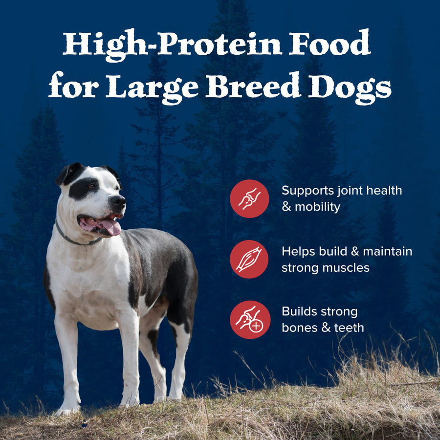 Benefits of Blue Buffalo Wilderness Rocky Mountain Red Meat High Protein Recipe Large Breed Adult Dry Dog Food