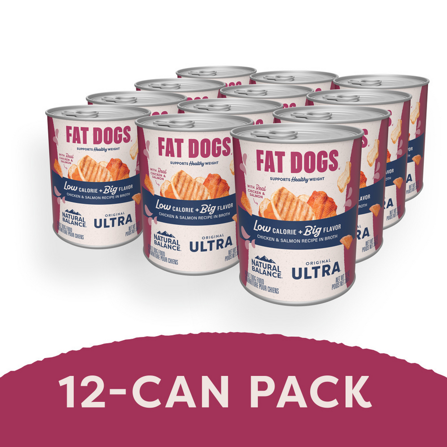 Natural Balance Targeted Nutrition Fat Dogs Chicken & Salmon Canned Dog Recipe Wet Dog Food