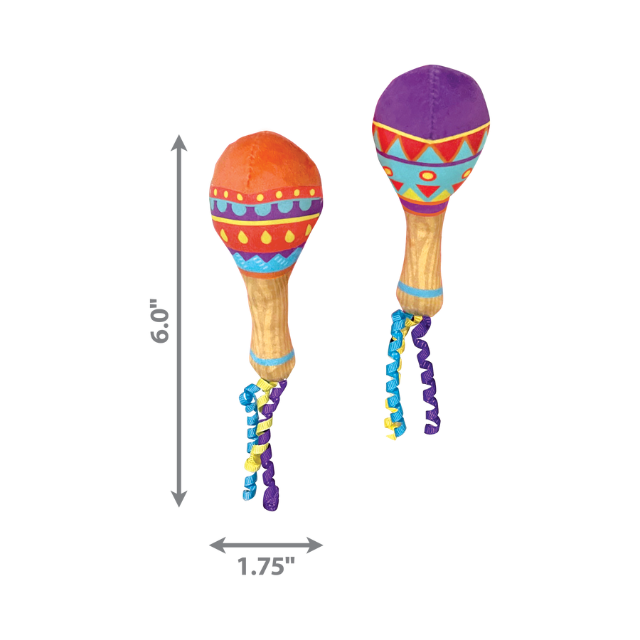 KONG Scrattles Acoustix 2 Pack Cat Toy