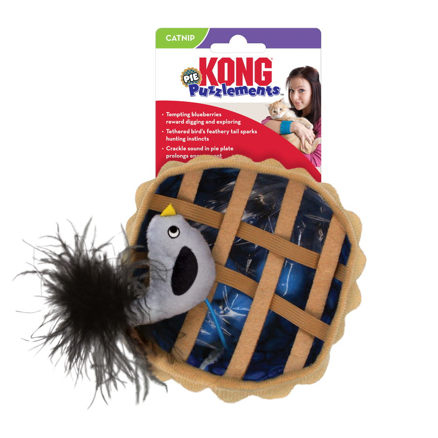 KONG Puzzlement Pie Cat Toy